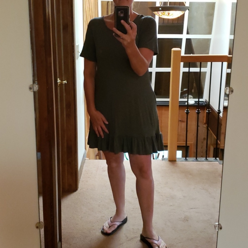 1 Sm left *GRAY* Babydoll Dress - Picture 2 of 2